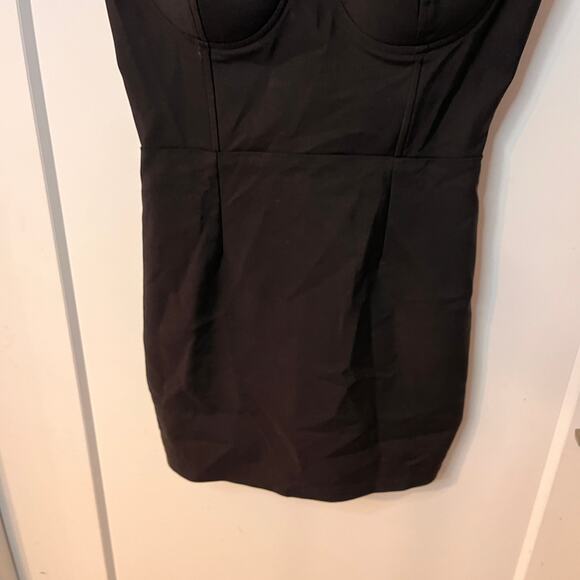 Superdown Black Corset Bodycon Adjustable Straps Mini Dress Size Small - Picture 4 of 10
